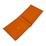 HERMES(エルメス)二つ折り財布 バイカラー<ネイビー/オレンジ>