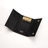 PRADA Saffiano Key Case 1PG222 <Black>