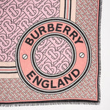 BURBERRY(バーバリー)スクエアスカーフ モンタージュプリント ラージ <ピンク>