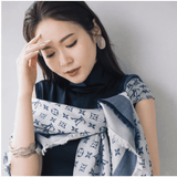 LUIS VUITTON Shawl Monogram Denim M71376 <Denim Blue>