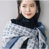 LUIS VUITTON Shawl Monogram Denim M71376 <Denim Blue>