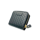 GUCCI(グッチ)コンパクト財布 グッチシマ <ブラック>