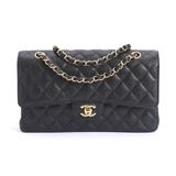 【USED未使用】CHANELマトラッセ25 キャビアスキン チェーンショルダーバック A01112 <ゴールド>