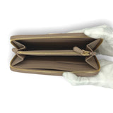 PRADA(プラダ)ラウンドファスナー長財布 サフィアーノ三角ロゴ<ピンクベージュ>