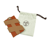 HERMES(エルメス)Hタグカードケース <ブラウン>