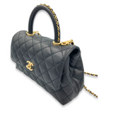 CHANEL(シャネル)ココハンドル キャビアスキン スモール A92990<ブラック>