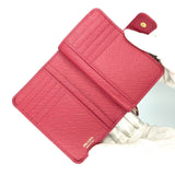 PRADA(プラダ)コンパクト財布 サフィアーノ<ピンク>