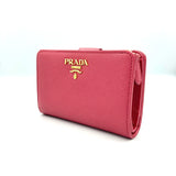 PRADA(プラダ)コンパクト財布 サフィアーノ<ピンク>