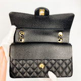 【USED未使用】CHANELマトラッセ25 キャビアスキン チェーンショルダーバック A01112 <ゴールド>