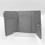 LOEWE(ロエベ)コンパクト財布 アナグラムバーティカルウォレットスモール<グレー>