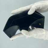 PRADA(プラダ)三つ折り財布 トライアングル ヴィッテロムーブ <ブラック>