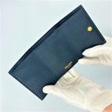 PRADA Vitello Dino Leather Wallet 1MH021 <Black>
