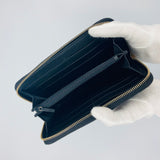 GUCCI(グッチ)長財布 マイクロGG グッチシマ ラウンドファスナー<ブラック>