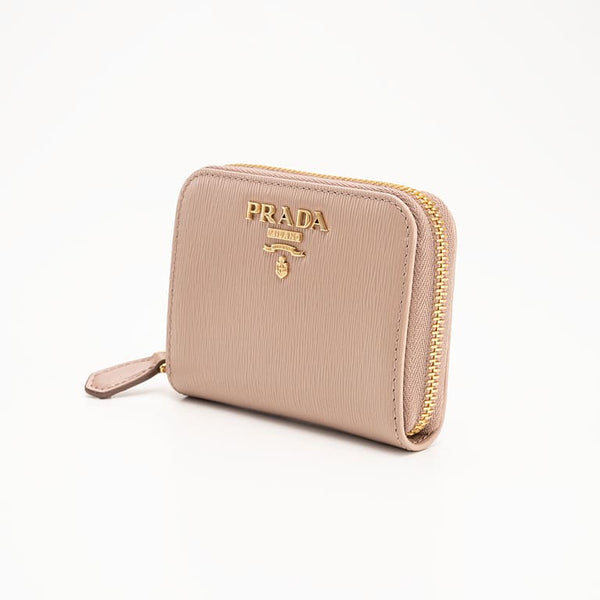 Prada zip around coin purse clearance