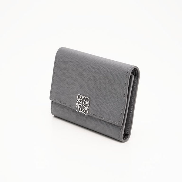 LOEWE Anagram Vertical Wallet Small Compact Wallet C821S33X01 &lt;Gray&gt;