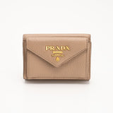 PRADA Vitello Dino Leather Wallet 1MH021 &lt;Pink Beige&gt;