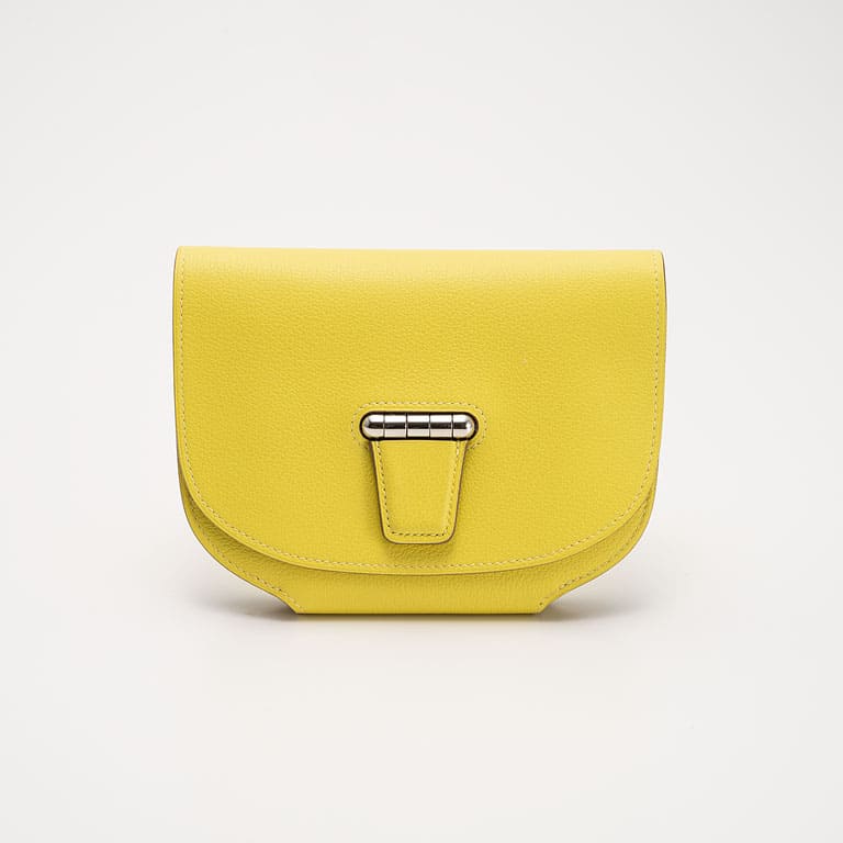 HERMES Conveyor Mini II Shoulder Bag &lt;Lime Yellow&gt;
