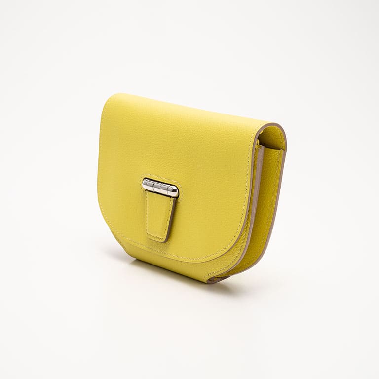 HERMES Conveyor Mini II Shoulder Bag &lt;Lime Yellow&gt;