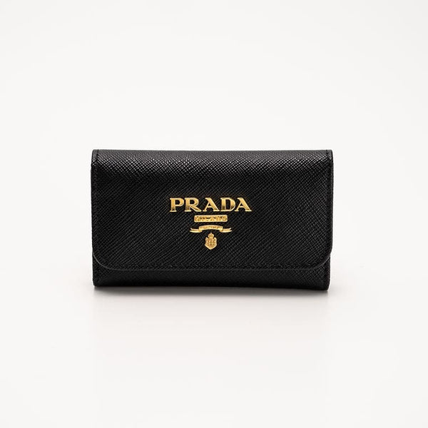 PRADA Saffiano Metal Key Case 1PG222 &lt;Black&gt;