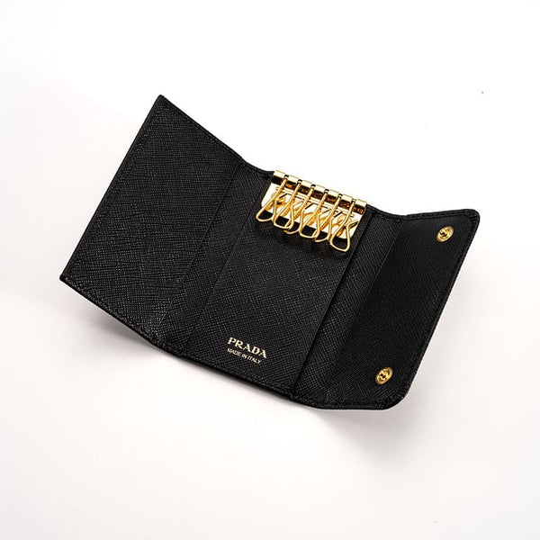 PRADA Saffiano Metal Key Case 1PG222 &lt;Black&gt;