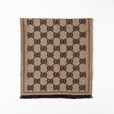 GUCCI Muffler GG Supreme Scarf &lt;Brown&gt;