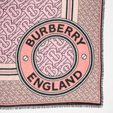 BURBERRY BURBERRY Montage Print Large Square Scarf 80399611 &lt;Pink&gt;