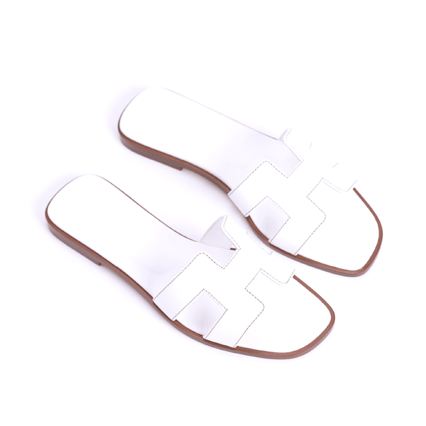 HERMES Sandals Oran H021056Z 02 &lt;White&gt;
