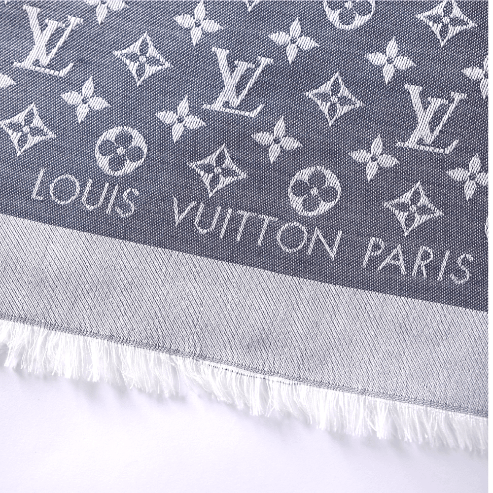 LUIS VUITTON ショールモノグラムデニム<デニムブルー> LUIS VUITTON ショールモノグラムデニム<デニムブルー>