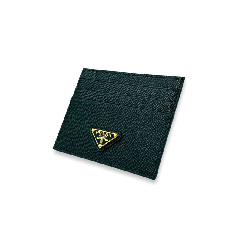 PRADA（プラダ）カードケース サフィアーノ三角ロゴ＜ブラック＞