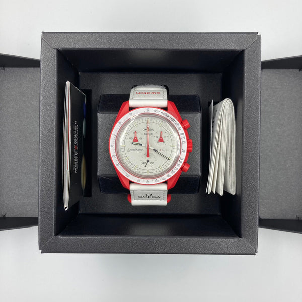 OMEGA×swatch（オメガ×スウォッチ）コラボ腕時計＜レッド＞