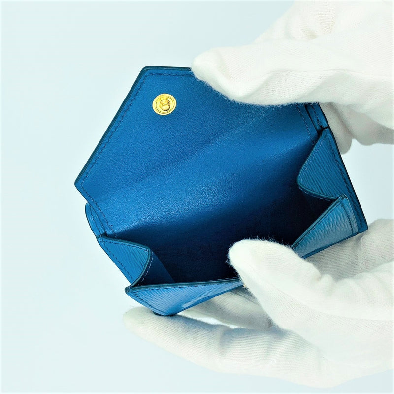 PRADA Vitello Move Leather Wallet 1MH021 &lt;Blue&gt;